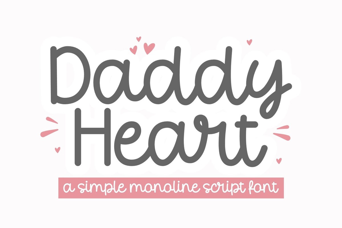 フォント Daddy Heart