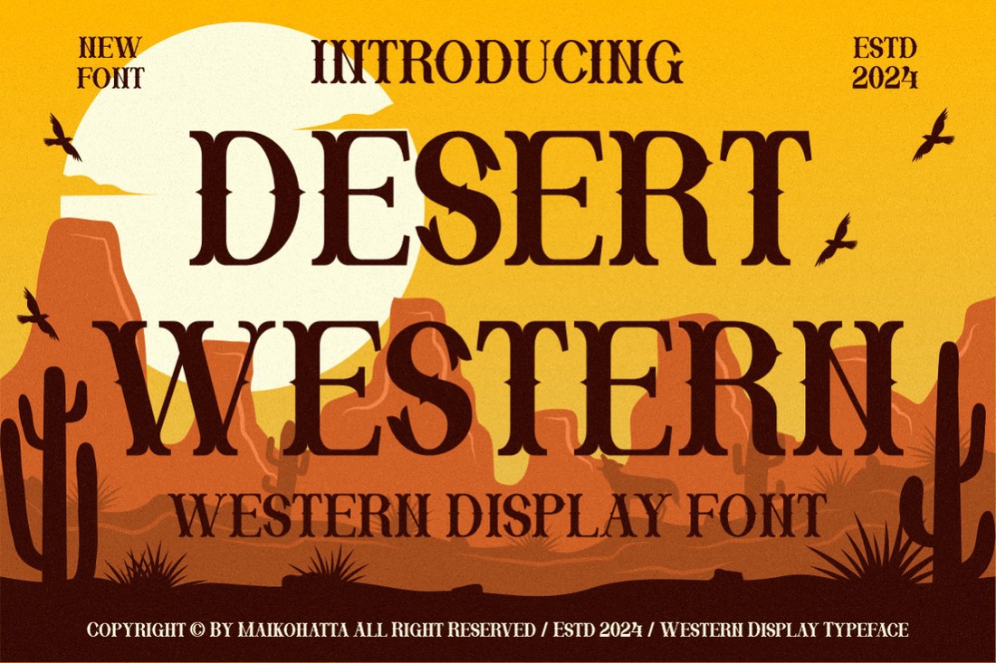 フォント Desert Western