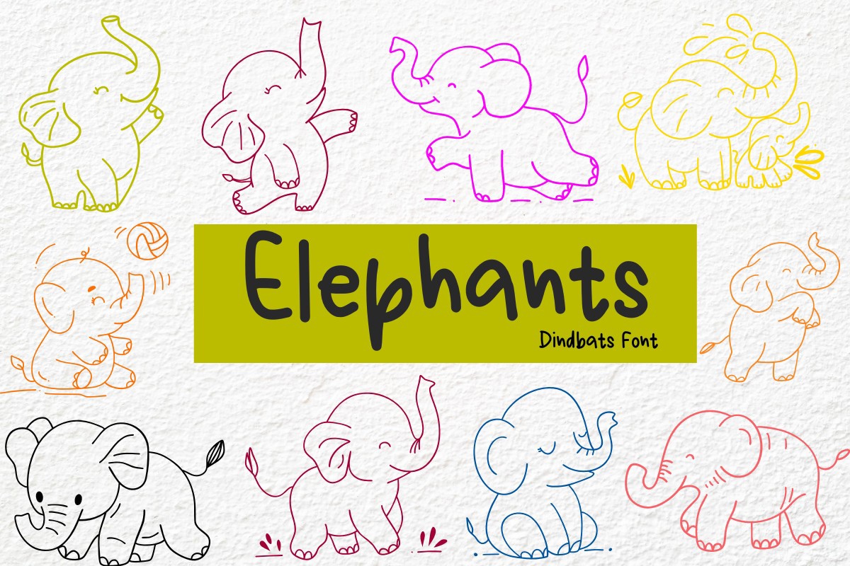 フォント Elephants