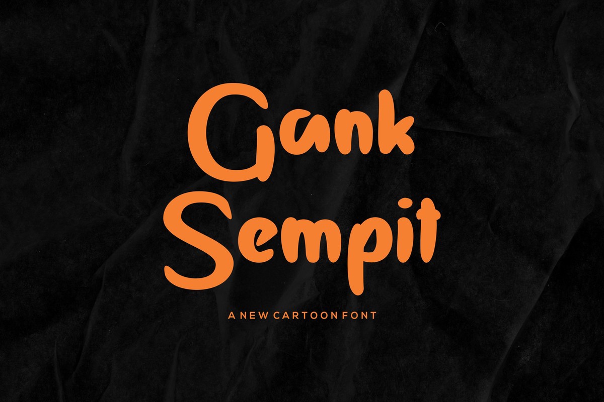 フォント Gank Sempit