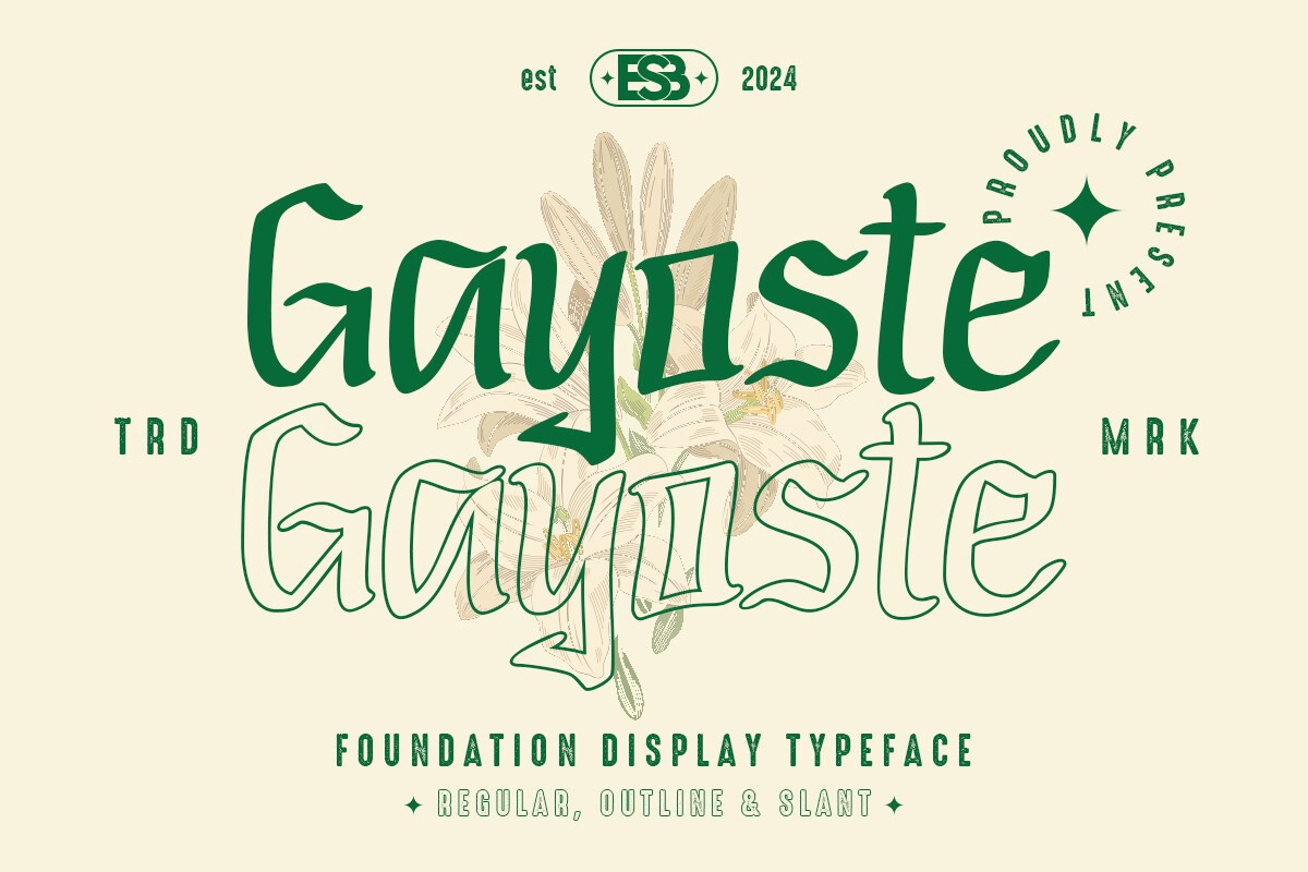 フォント Gayoste