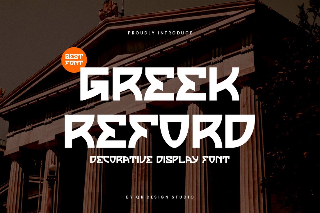 フォント Greek Reford