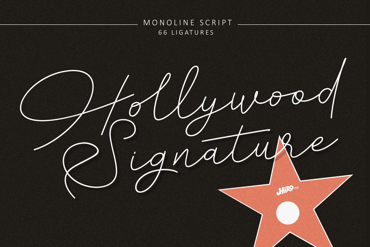 フォント Hollywood Signature