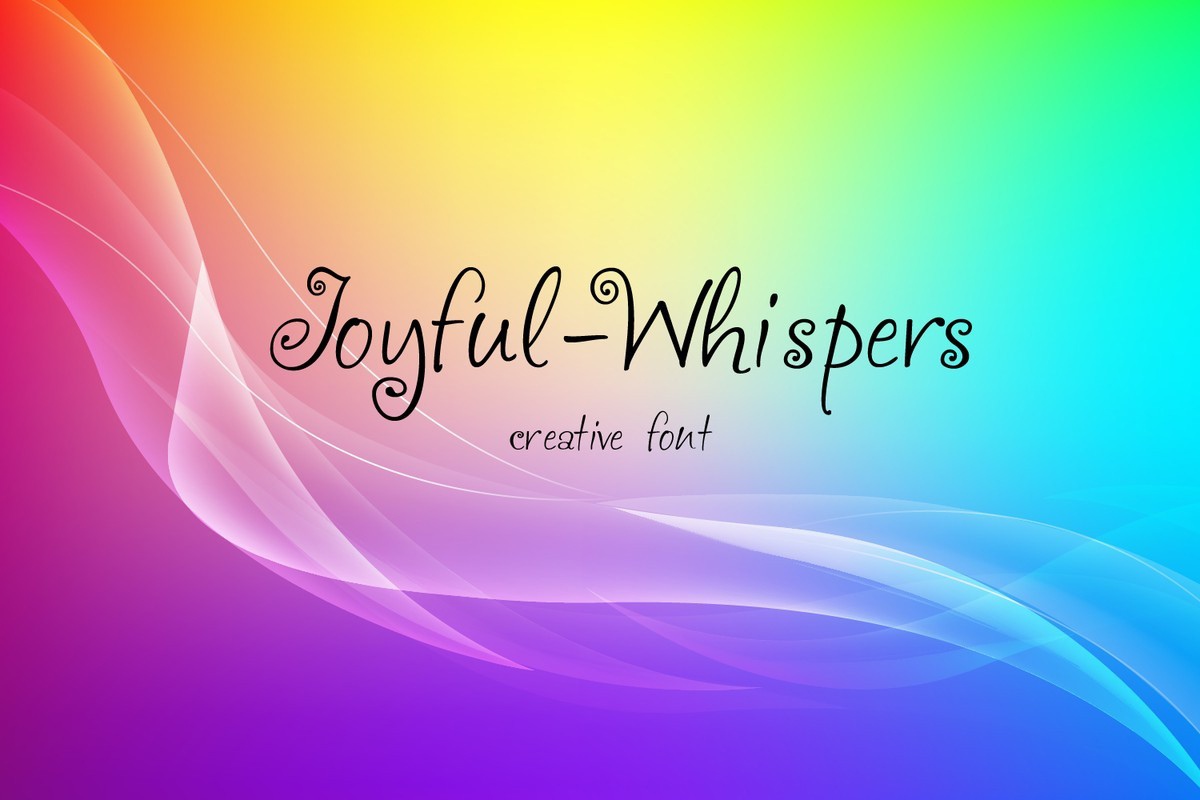 フォント Joyful Whispers