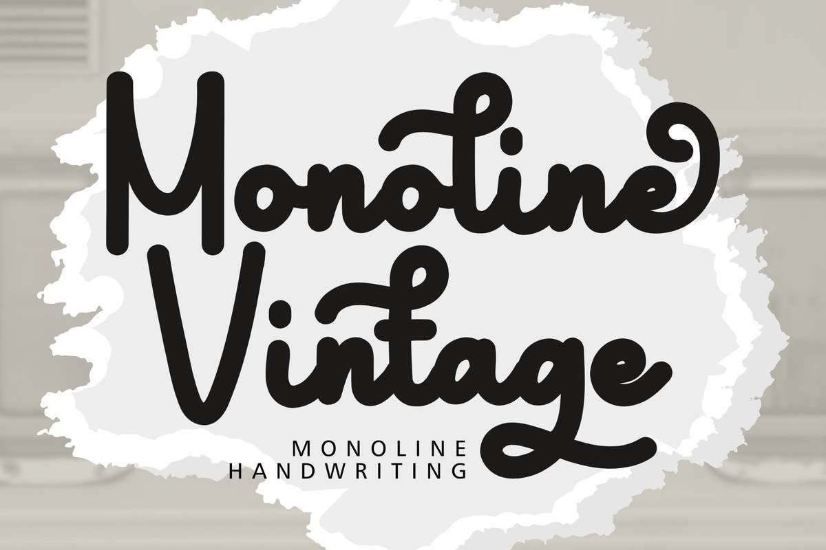 フォント Monoline Vintage