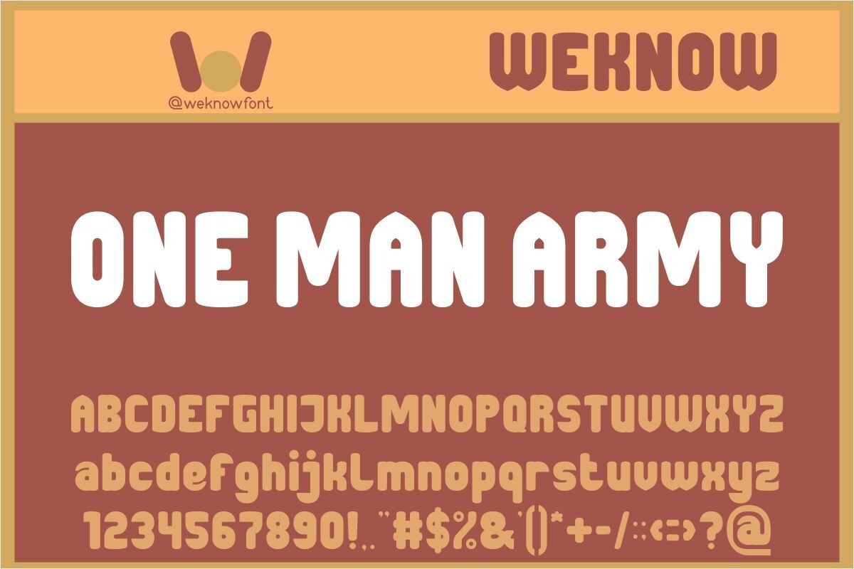 フォント One Man Army
