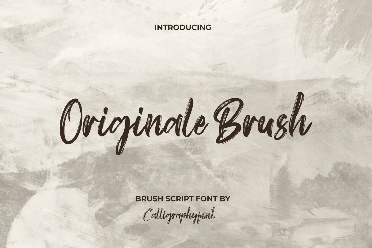 フォント Originale Brush