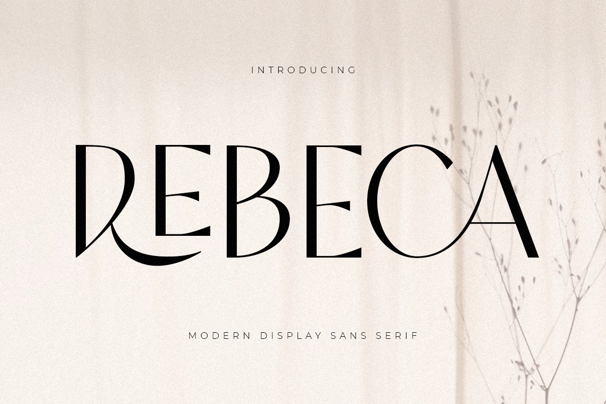 フォント Rebeca