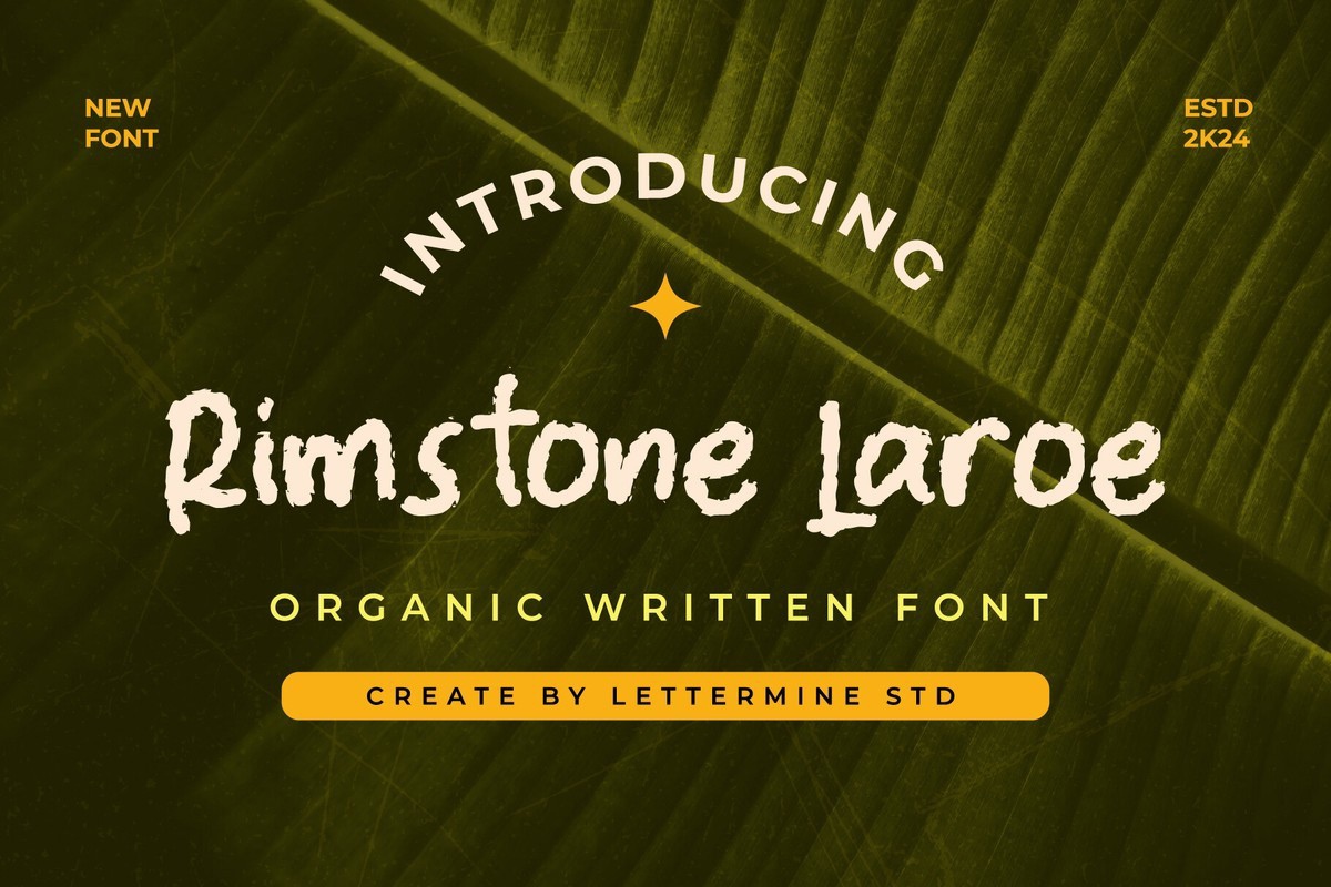 フォント Rimstone Laroe