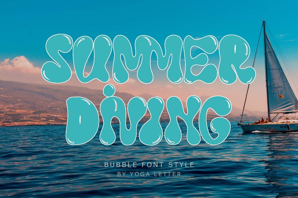 フォント Summer Diving