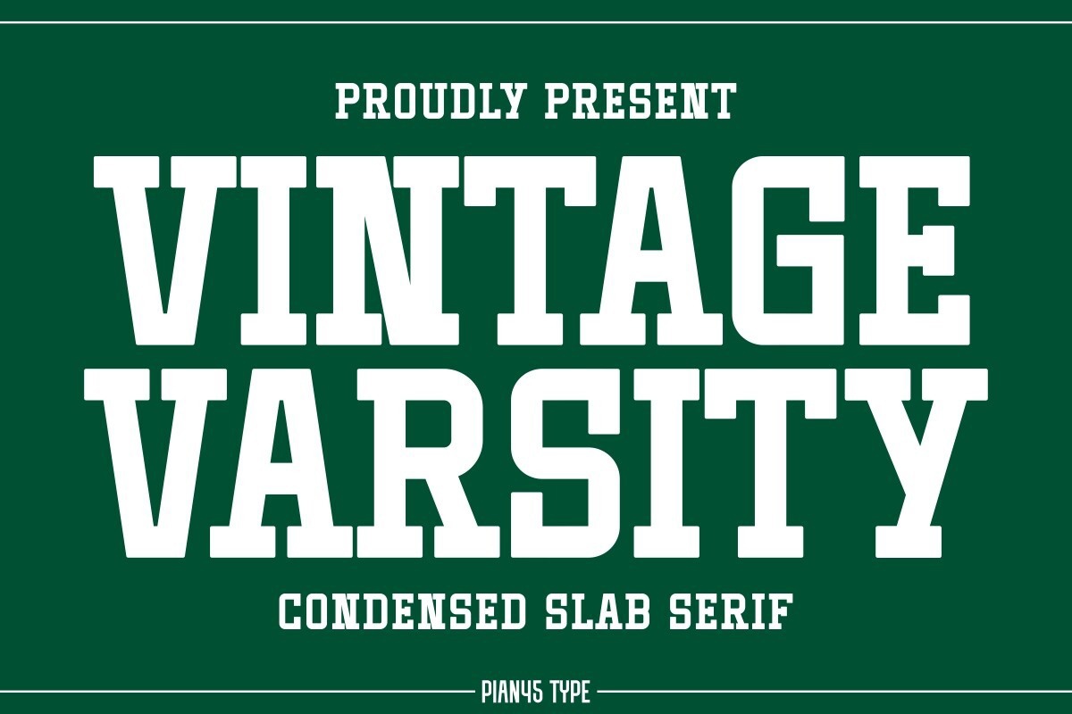 フォント Vintage Varsity