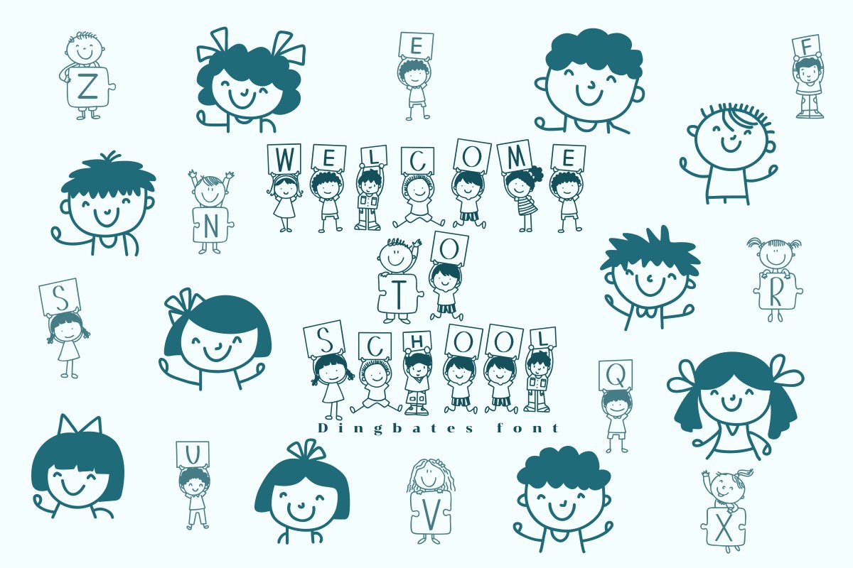 フォント Welcome to School