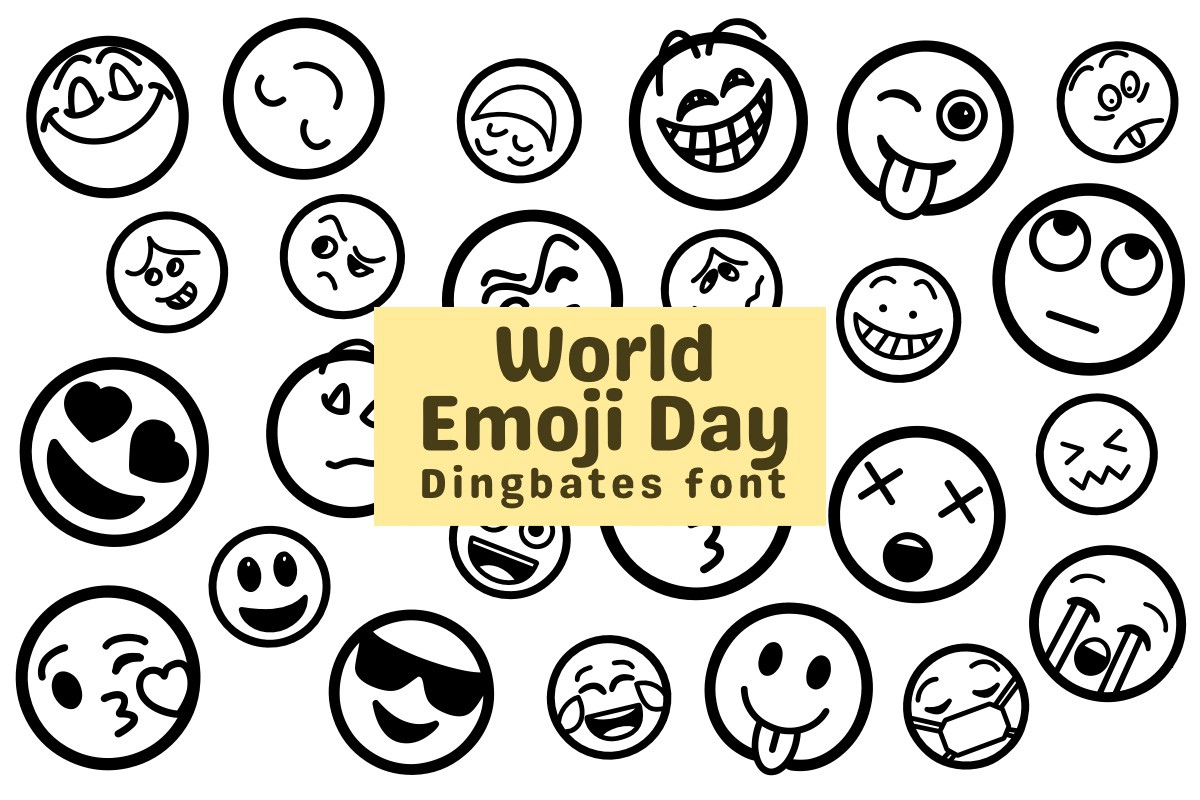 フォント World Emoji Day