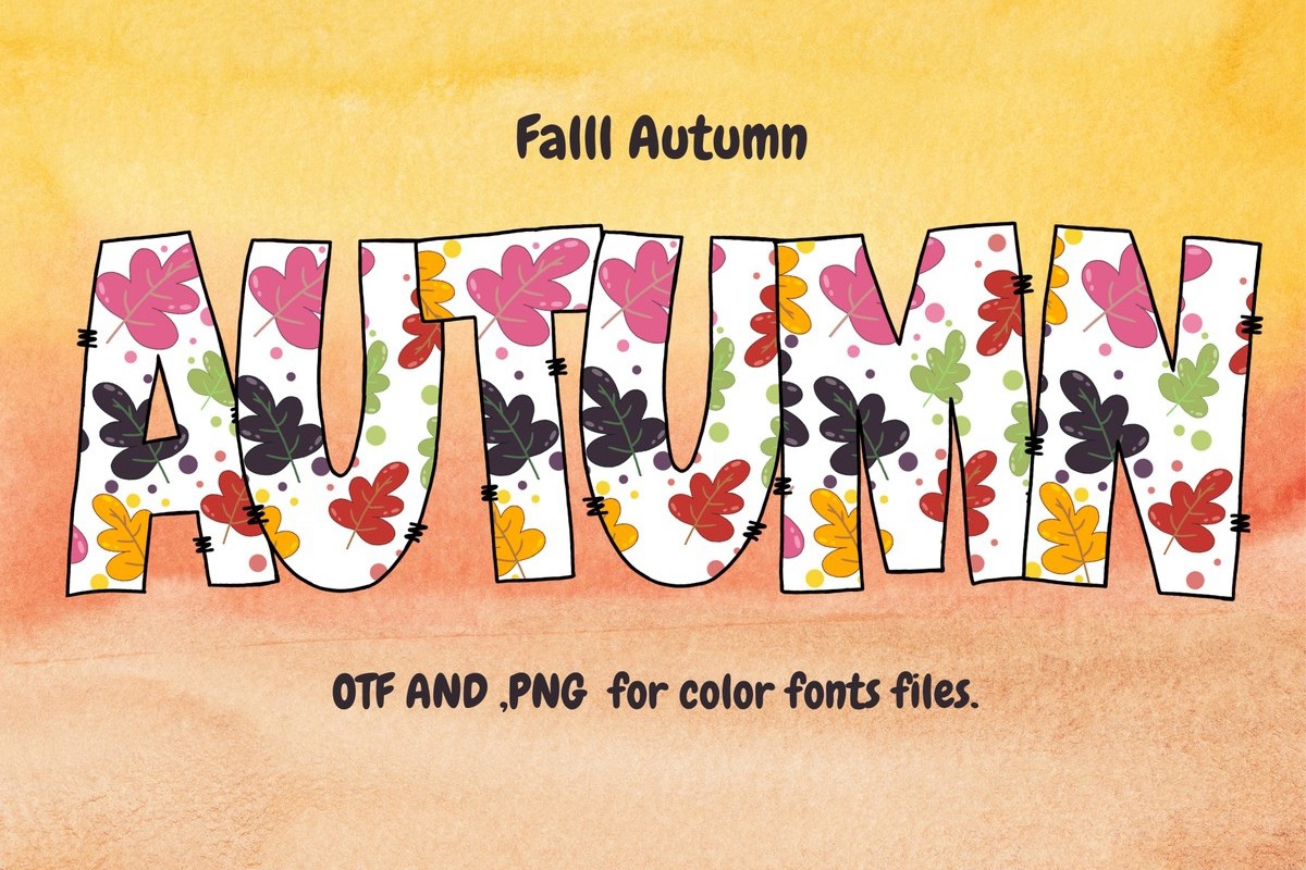 フォント Fall Autumn