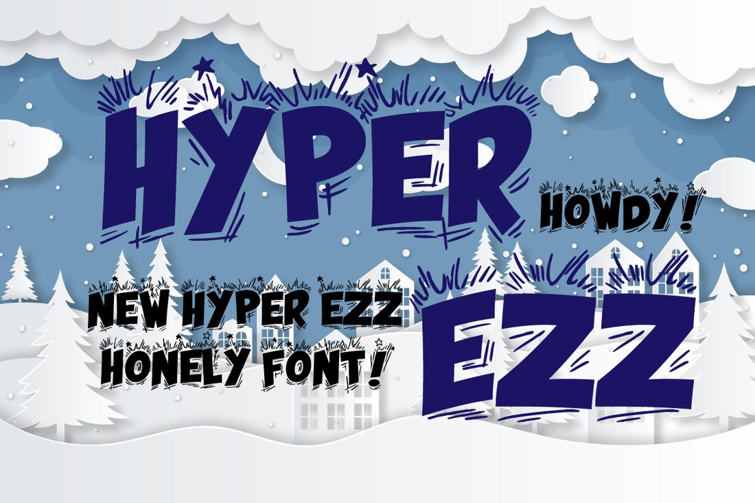 フォント Hyper Ezz