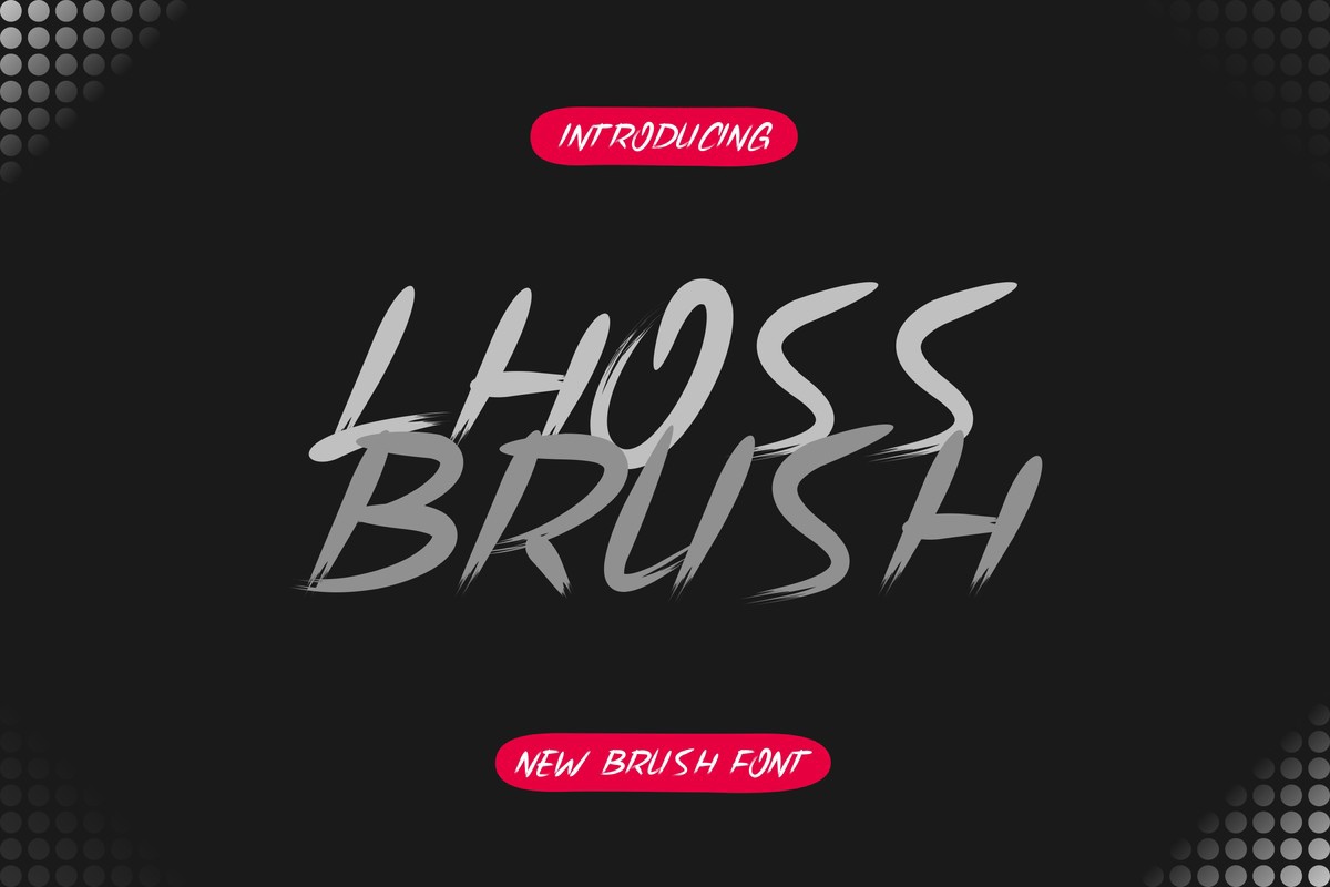 フォント Lhoss Brush