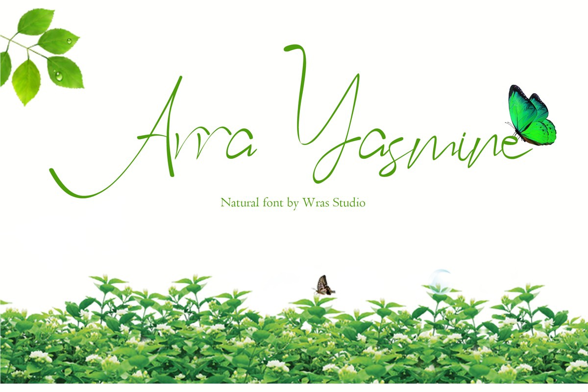 フォント Arra Yasmine
