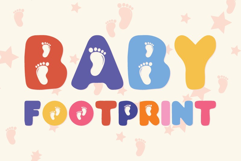 フォント Baby Footprint