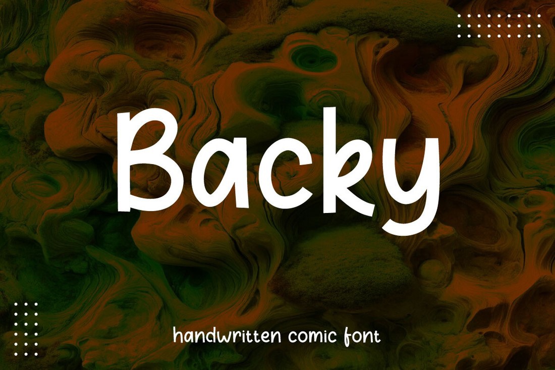 フォント Backy