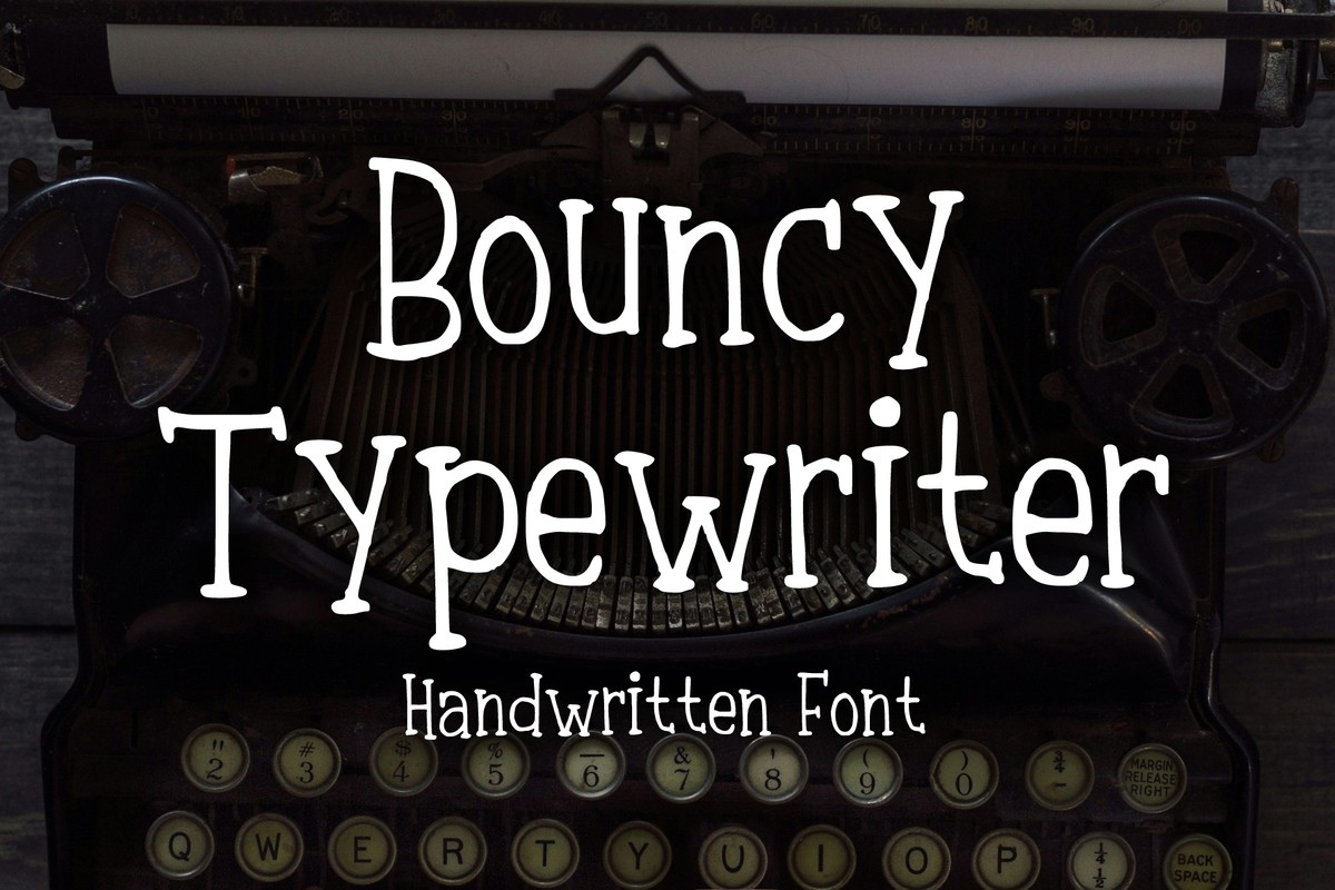 フォント Bouncy Typewriter