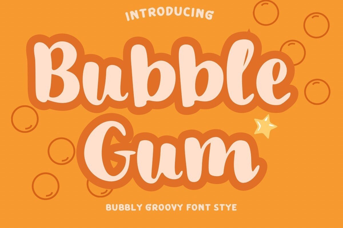フォント Bubble Gum