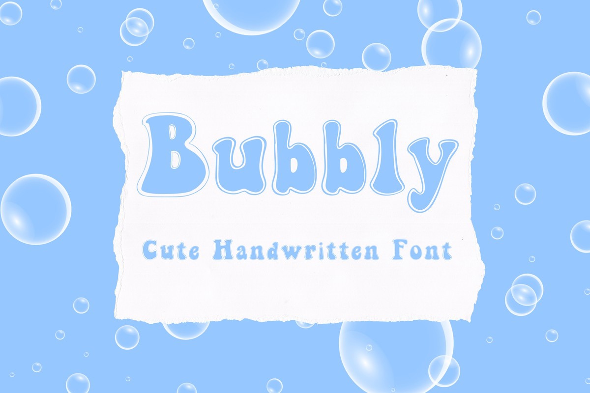 フォント Bubbly