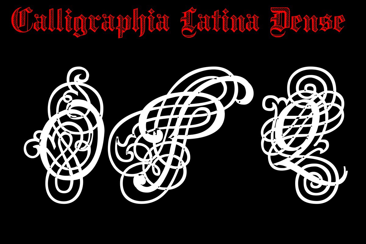フォント Calligraphia Latina Dense