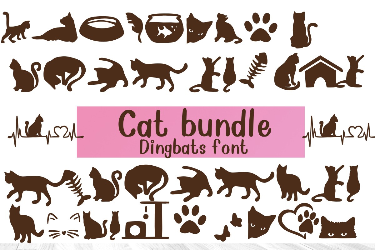 フォント Cat Bundle
