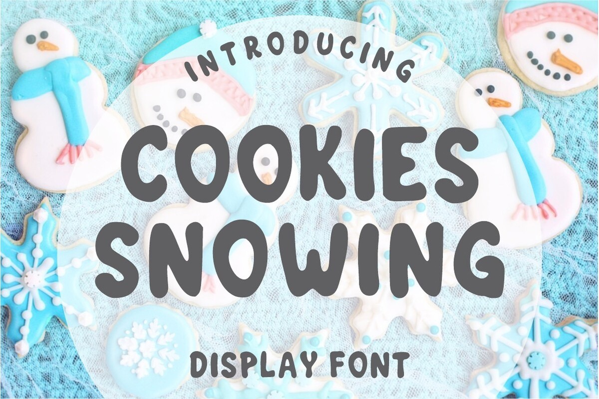フォント Cookies Snowing