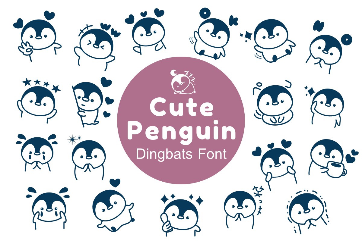 フォント Cute Penguin