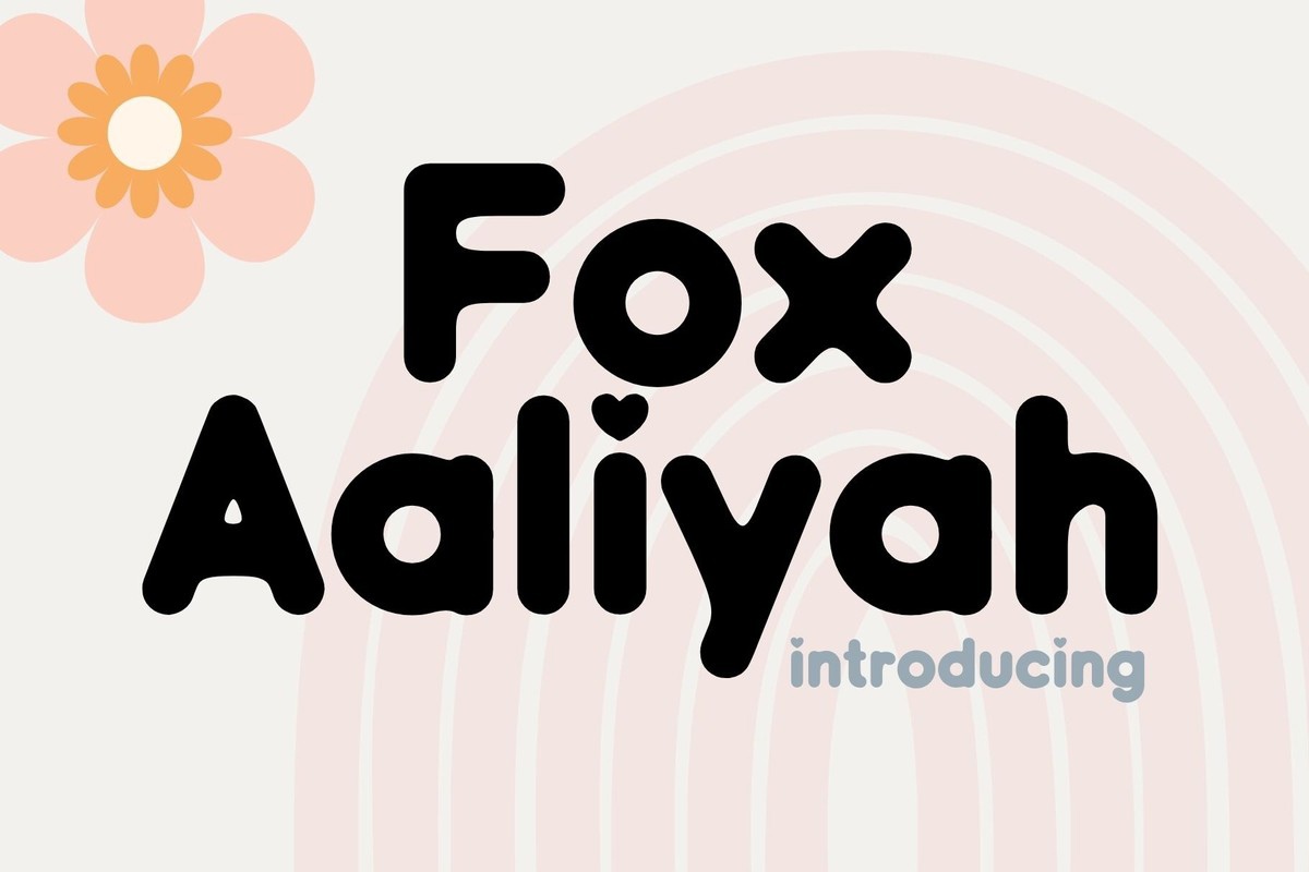 フォント Fox Aaliyah