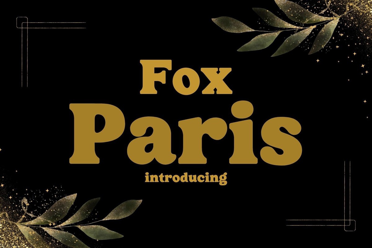 フォント Fox Paris