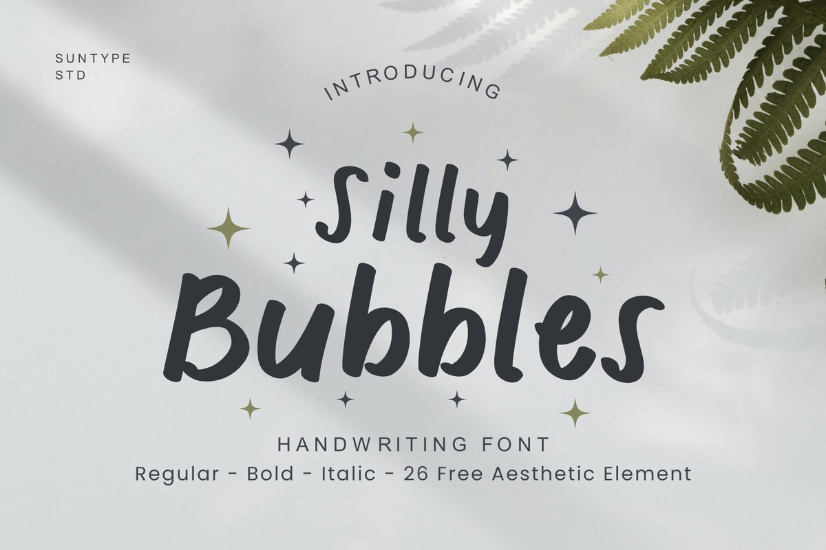 フォント Silly Bubbles