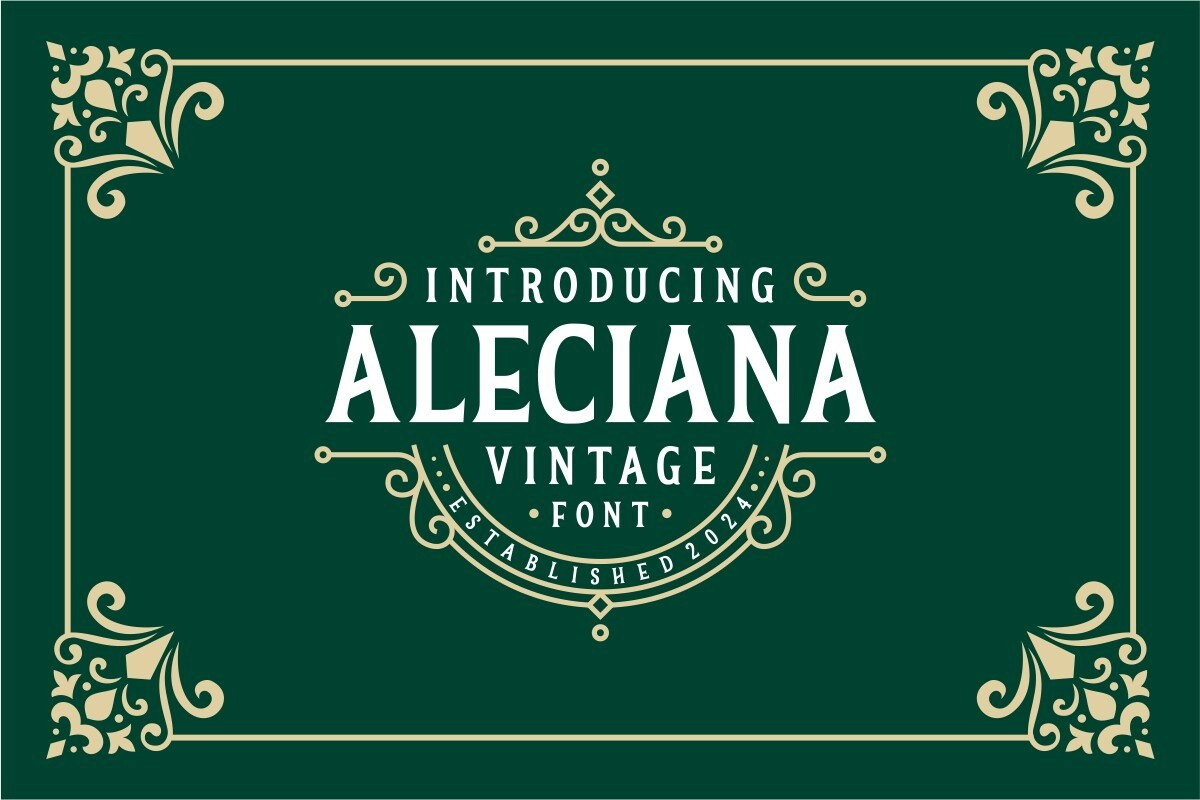 フォント Aleciana