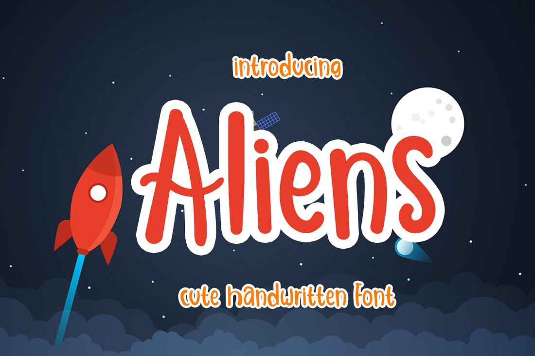 フォント Aliens