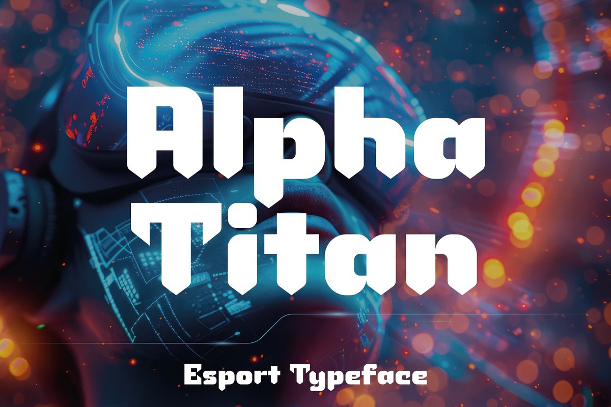 フォント Alpha Titan