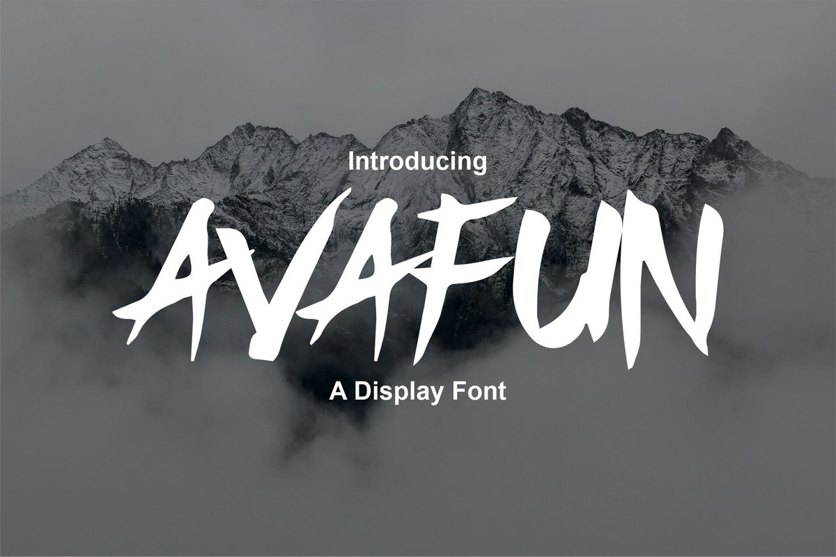 フォント Avafun