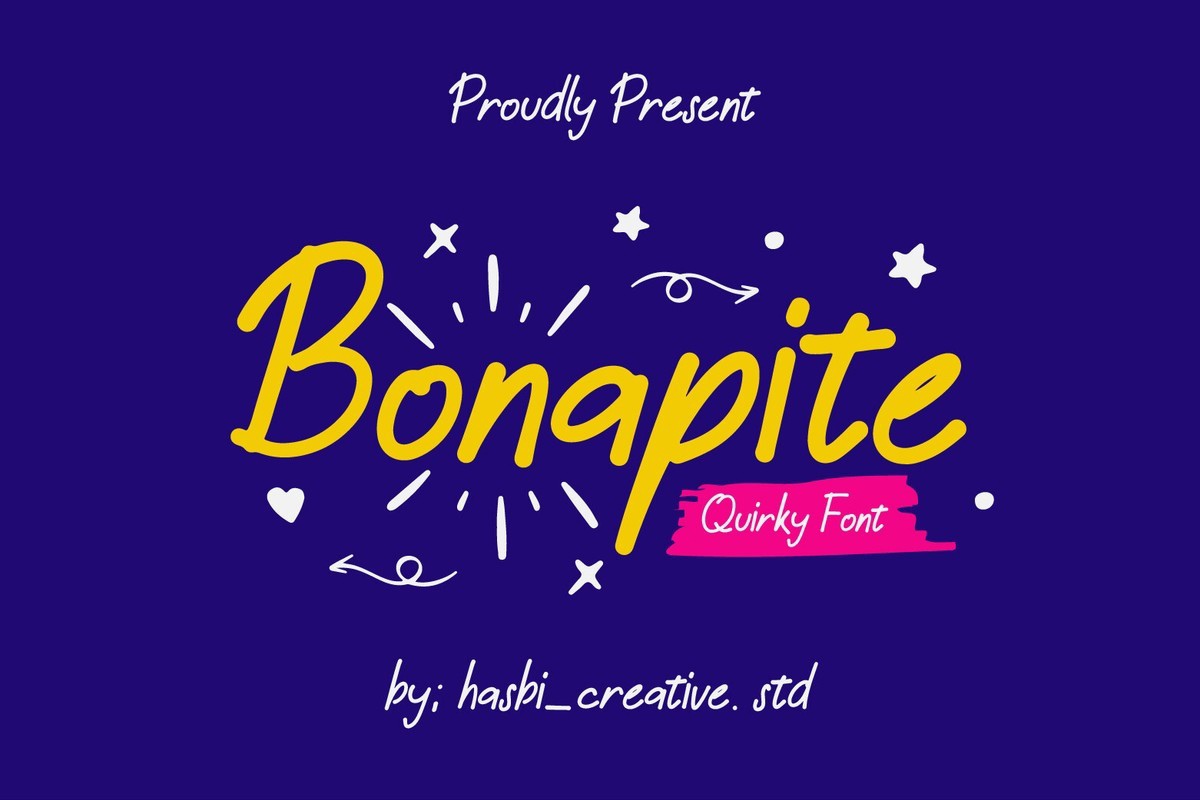 フォント Bonapite