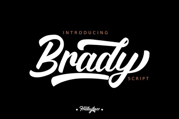 フォント Brady