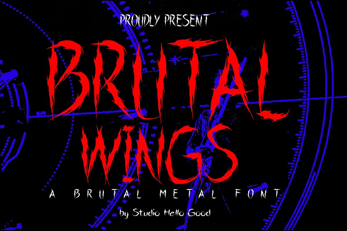 フォント Brutal Wings