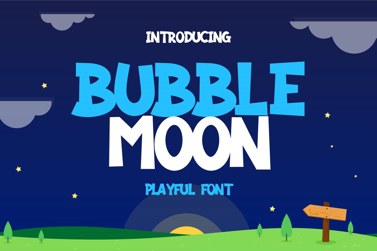 フォント Bubble Moon