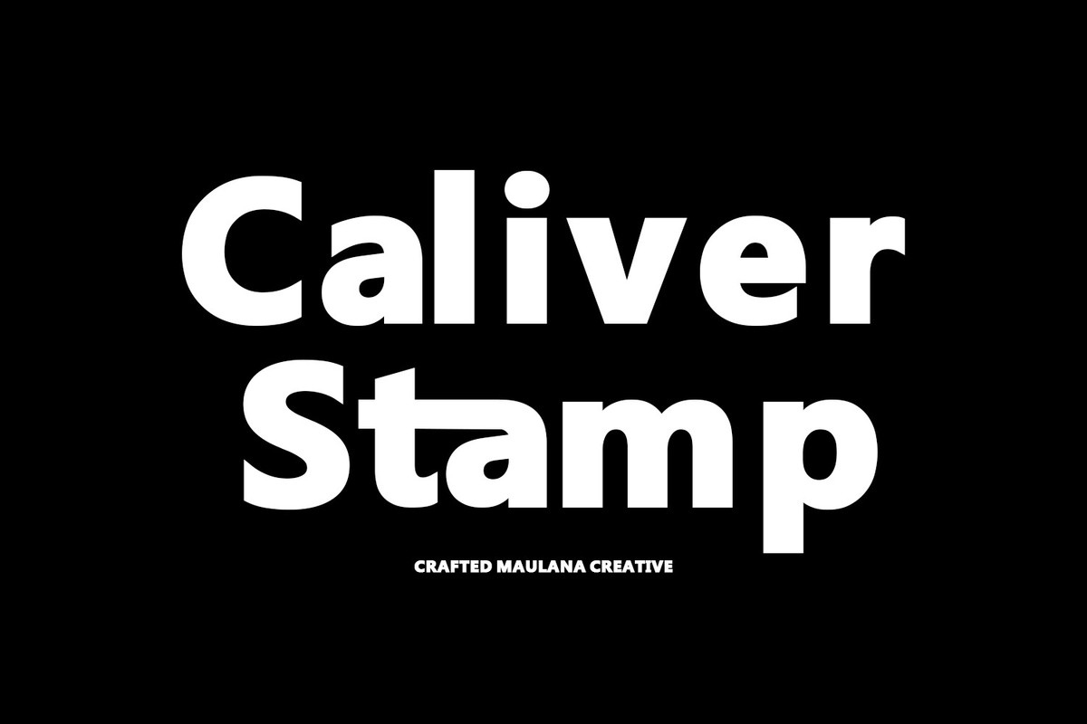 フォント Caliver Stamp