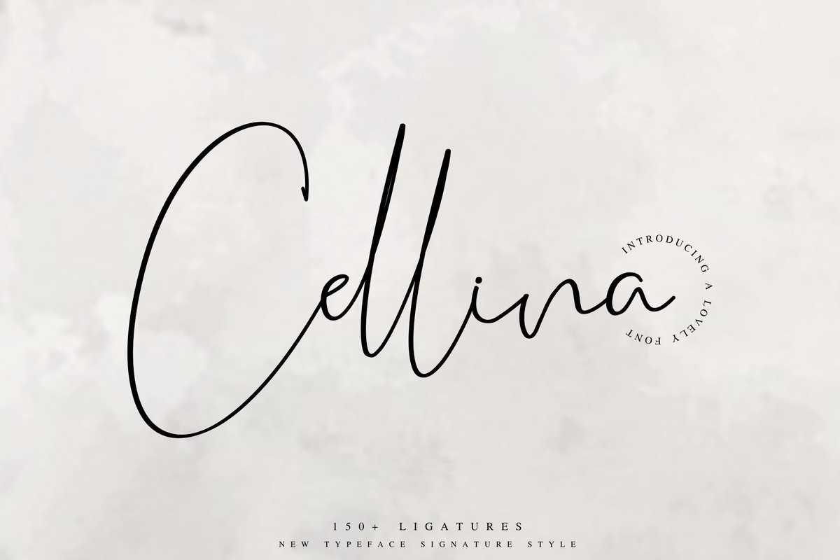 フォント Cellina