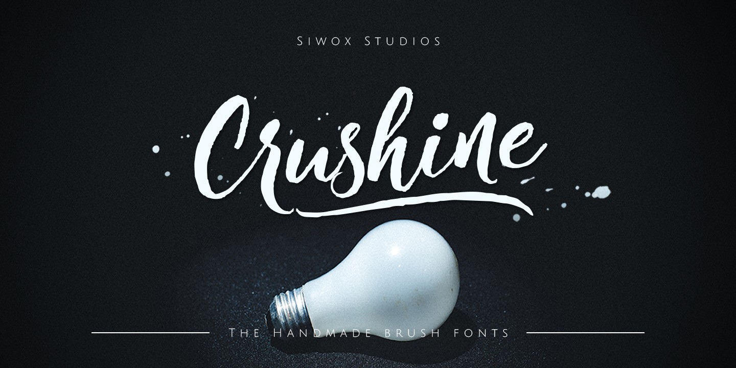フォント Crushine Brush