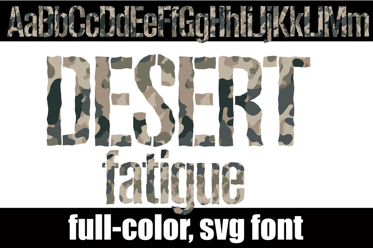 フォント Desert Fatigue