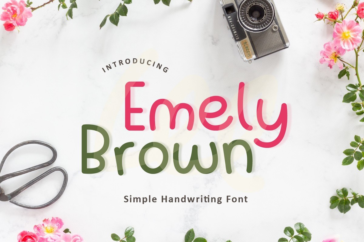 フォント Emely Brown