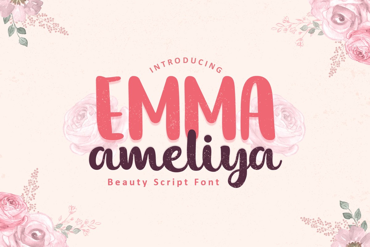 フォント Emma Ameliya