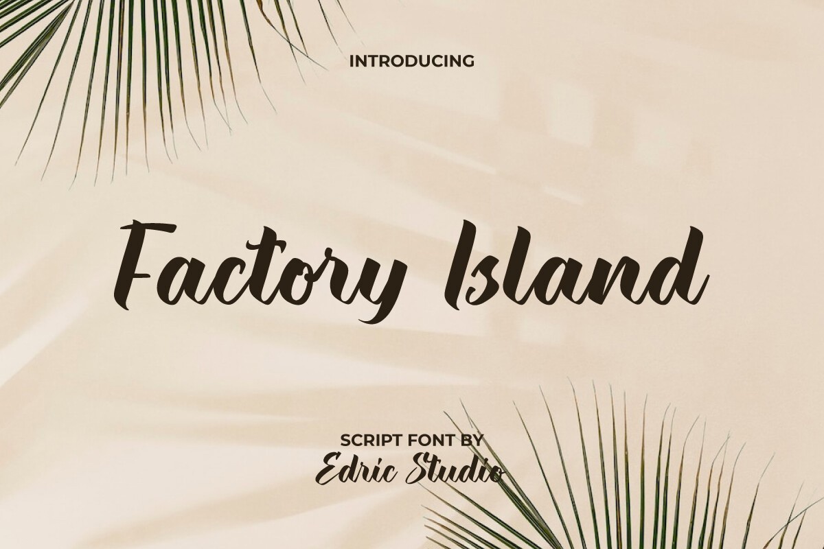 フォント Factory Island