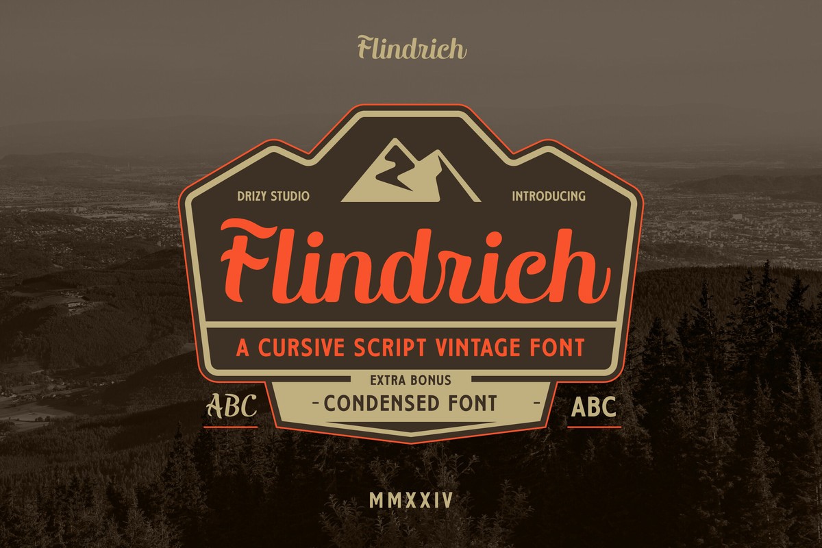 フォント Flindrich
