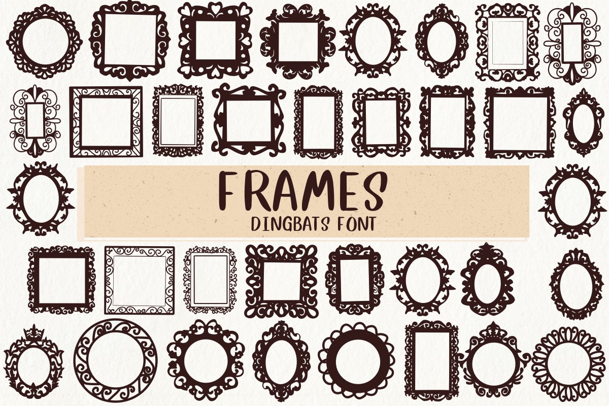 フォント Frames